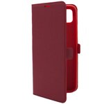 Чехол книжка на Realme C25/ C25s/Риалми С25/риалми с25с (эко кожа) красный с функцией подставки отделением для пластиковых карт и магнитами, Brozo - изображение