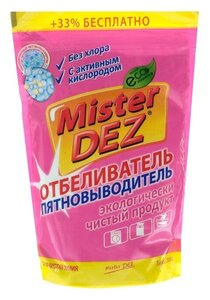 Фото Отбеливатель Mister Dez, порошок, для тканей, кислородный, 800 г./В упаковке шт: 1