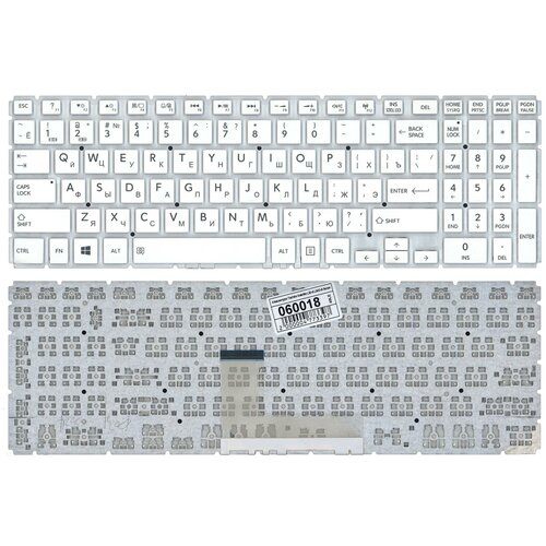 Клавиатура для ноутбука Toshiba Satellite S50-B белая без рамки 114000₽