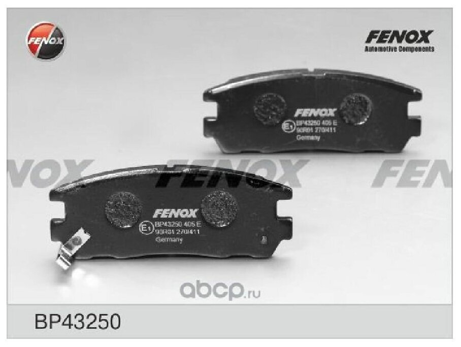 Fenox колодки тормозные дисковые opel montereyera, great wall hoverall 91- bp43250