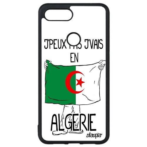 фото Стильный чехол на смартфон // xiaomi mi 8 lite // "еду в алжир" страна надпись, utaupia, белый
