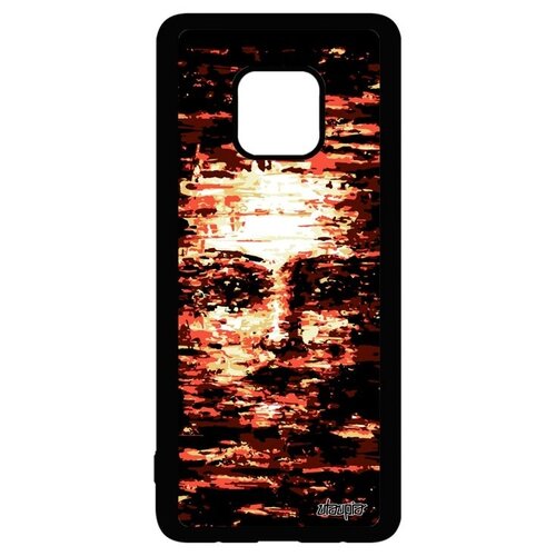 фото Защитный чехол на смартфон // huawei mate 20 pro // "женское лицо" маска иллюзия, utaupia, оранжевый