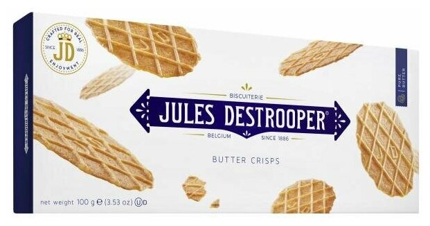 Печенье Jules Destrooper Butter Crisps, 100г - фотография № 2