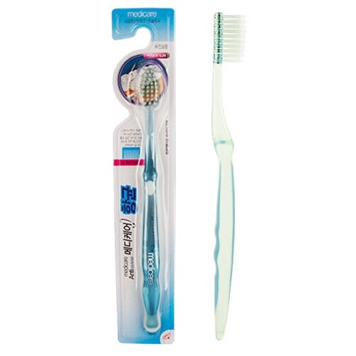 Купить Щетка зубная MEDICARE Antibacterial (мягкая), белый, Зубные щетки