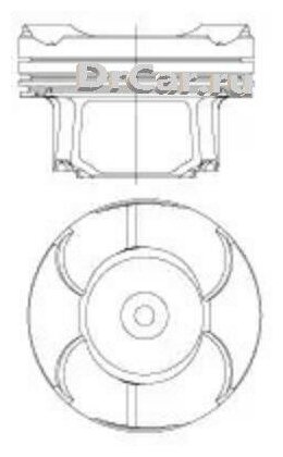 Поршень Dm.84.00x1.2x1.5x2.0 Std NURAL арт. 87-434600-10