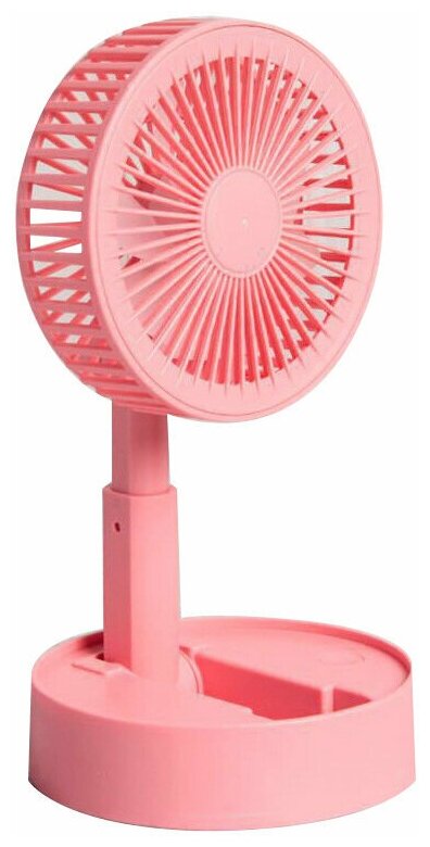 Мини вентилятор беспроводной Haifisch (Розовый) - фотография № 2