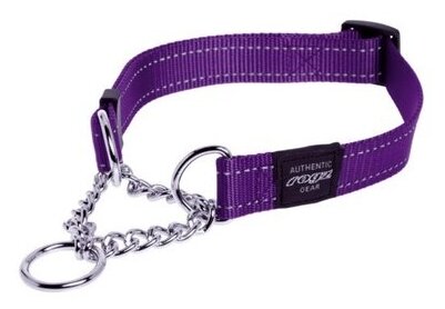 Rogz Полуудавка строгая серия Utility, размер XL (43-73 см), ширина 2,5 см, фиолетовый (OBEDIENCE HALF CHECK COLLAR) HC05E | OBEDIENCE HALF CHECK COLLAR, 0,11 кг