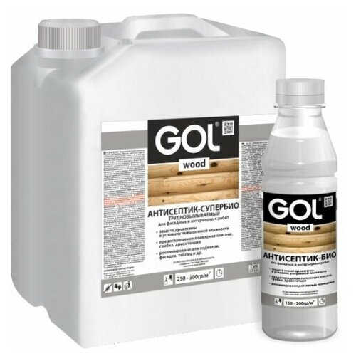 Пропитка по дереву антисептик-супербио №272 Golwood 5 кг