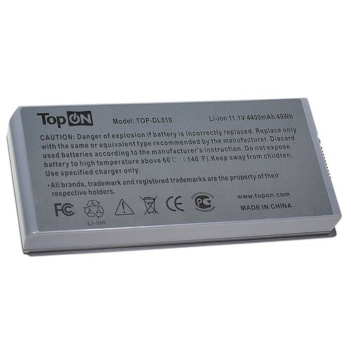 Аккумулятор для ноутбука Dell Latitude D810, Precision M70 (11.1V, 4400mAh, 49Wh). PN: C5331, D5540, F5608, Y4367, 310-5351 аккумулятор для ноутбука dell latitude d810 precision m70 series 11 1v 4400mah 49wh pn c5331 f5608 серый