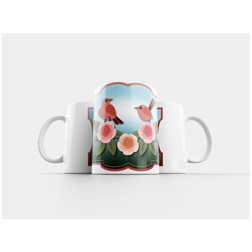 фото Кружка "птицы, птиц, маленькие птицы" 320 мл lotsprints
