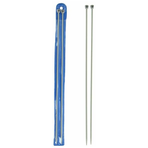Спицы для вязания, прямые, с тефлоновым покрытием, d = 4 мм, 35 см, 2 шт