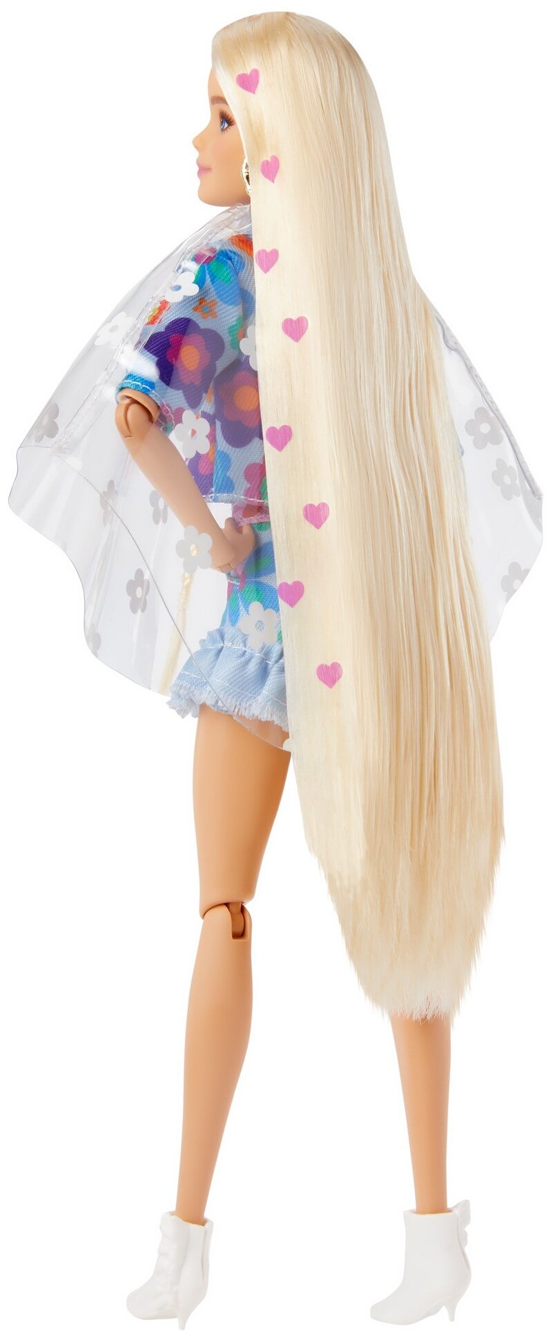 Barbie Кукла Экстра в одежде с цветочным принтом - фото №3