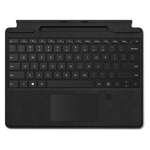 Клавиатура Microsoft Surface Pro X/8/9 Signature Keyboard Alcantara with Fingerprint Reader (Black) RUS клавиатура microsoft surface pro x 8 9 signature keyboard alcantara black rus