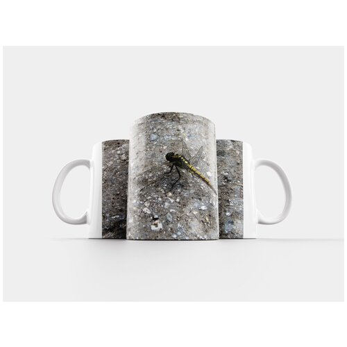 фото Кружка "стрекоза, макро, лето" 320 мл lotsprints