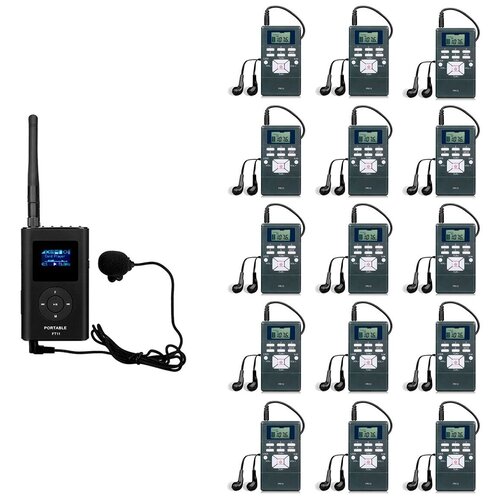 Беспроводная радиогид система на 15 экскурсантов SGTR01