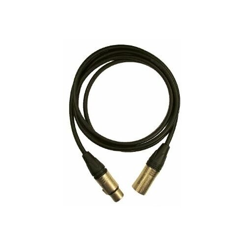 GS-Pro XLR3F-XLR3M (black) 30 метров балансный микрофонный кабель, цвет черный балансный микрофонный кабель superlux sfm10fm