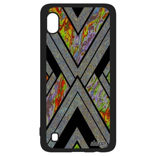 фото Защитный чехол на смартфон // galaxy a10 // "икс-орнамент" геометрический символ, utaupia, серый