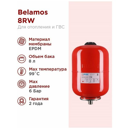 хомут 8rw Бак расширительный Belamos 8RW для систем отопления