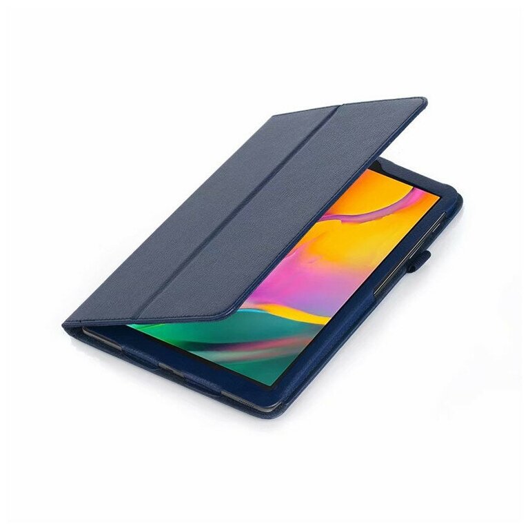 Чехол-обложка MyPads для Samsung Galaxy Tab S6 Lite 10.4 SM-P610 / P615 / S6 Lite 2022 Edition (SM-P613) с подставкой черный кожаный