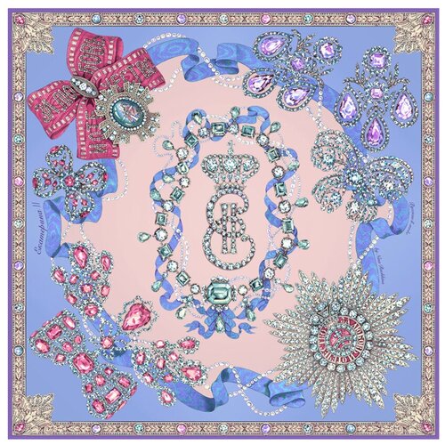 фото Платок nina ruchkina,90х90 см мд нины ручкиной