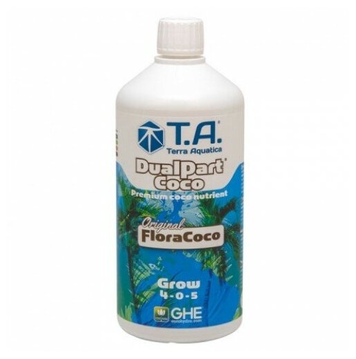 Удобрение для кокосового субстрата GHE Flora Coco Grow (T.A. DualPart Coco Grow) 1 л