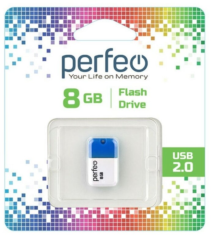 USB флешка Perfeo USB 8GB M04 Blue
