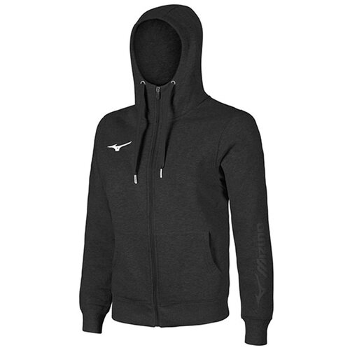 фото Толстовка sweat fz hoodie черный xl 32ec9700-09 mizuno