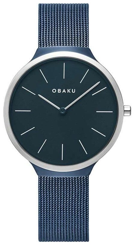 Наручные часы OBAKU Наручные часы Obaku V240LXHLML, синий