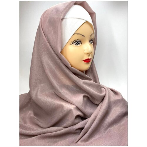 фото Палантин платок хиджаб шарф , цвет: визон без бренда