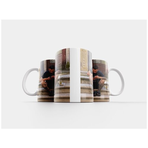 фото Кружка "человек, мобильный, татуированный" 320 мл lotsprints