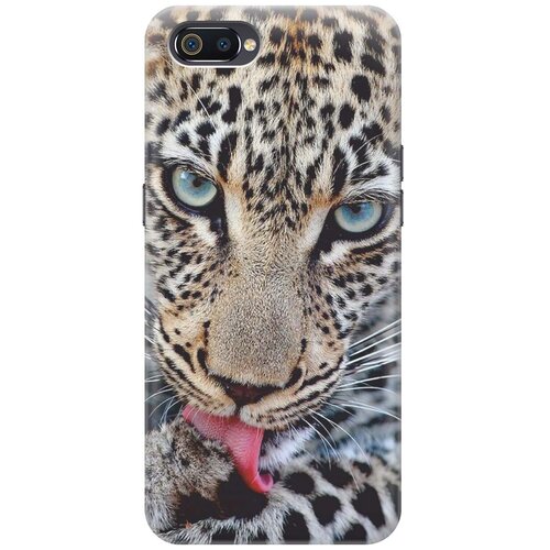 фото Gosso ультратонкий силиконовый чехол-накладка для oppo a1k / realme c2 с принтом "леопард"