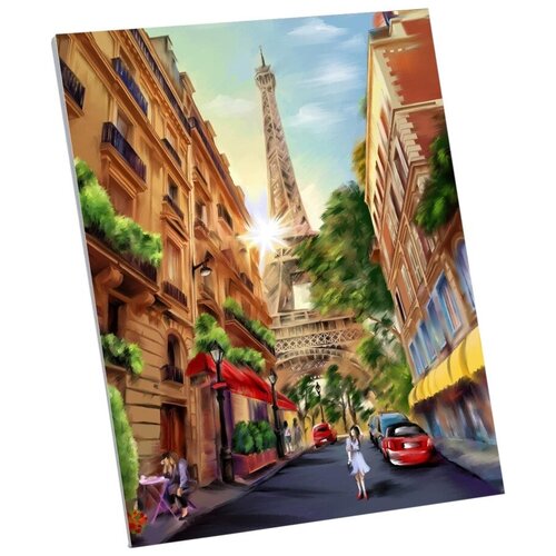 картина по номерам две картинки colibri велосипедная прогулка по парижу Картина по номерам Школа талантов Прогулка по Парижу 40x50cm 5248131
