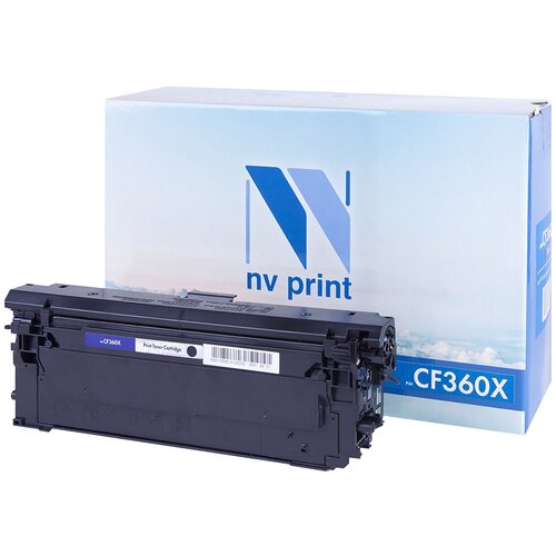 Картридж NV Print NVM-CF360XBk, для HP Color LaserJet M552dn/M553dn/M553n/M553x/M577dn/ M577f/M577c, совместимый картридж cactus cs cf360x cf360x для hp clj m552dn m553dn m553n m553x 12500 страниц цвет чёрный