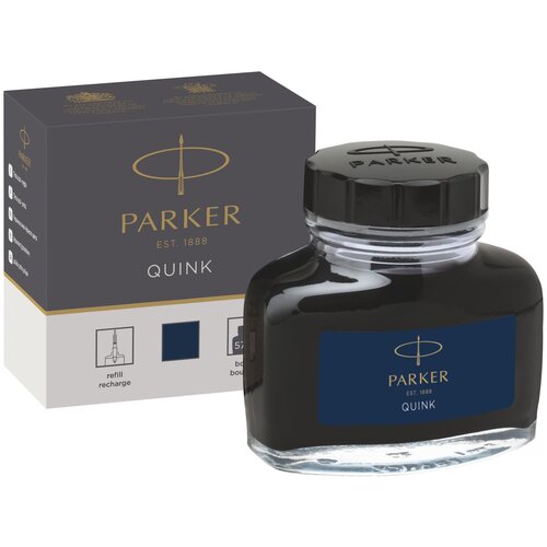 Чернила для перьевой ручки PARKER Quink Ink Z13 57 мл черный/синий 1 шт.