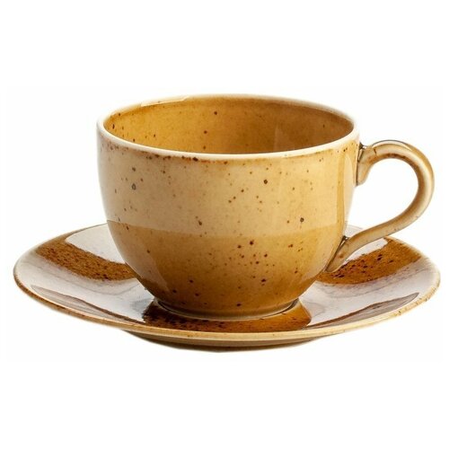 Чайная пара 150 мл 1 шт низкая Porcelaine Czech Gold Hands 