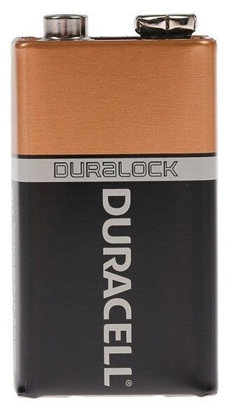 Батарейка Duracell Basic 9V Крона, в упаковке: 1 шт.