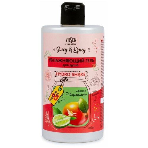 Гель для душа Vilsen Juicy&Spicy увлажняющийманго, 700 мл, 700 г