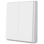 Выключатель с электронной коммутацией Aqara Smart Wall Switch D1 двойной без Zero line QBKG22LM - изображение