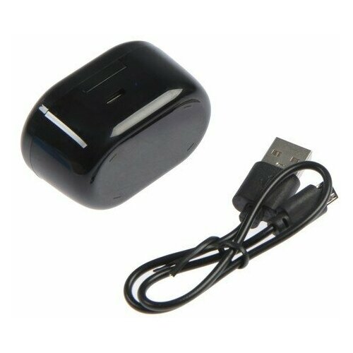 Наушники беспроводные LuazON VBT 121 вакуумные Bluetooth 50 300 мАч бокс черные 2215₽