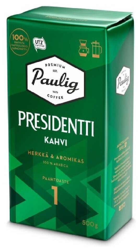 Кофе молотый, Paulig Presidentti Kahvi №1, 500 гр. - фотография № 1