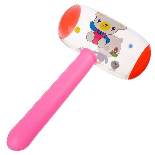 Игрушка надувная со звуком «Молоток», 40 см, цвета микс игрушка надувная микрофон 40 см цвета микс 9378699