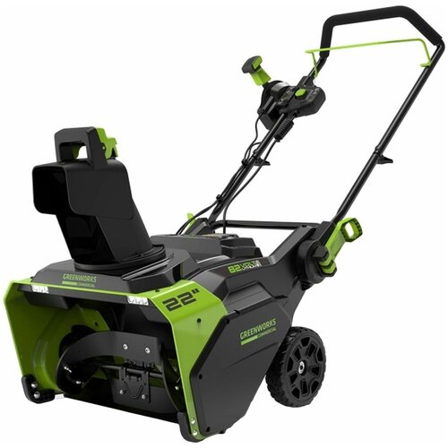 Снегоуборщик Greenworks GD82STK5 82V 2602507UB (56 см) бесщёточный аккумуляторный с 5 Ач аккумулятором и зарядным устройством