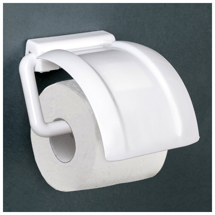 Держатель для туалетной бумаги цвет белый