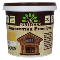 Масляный антисептик Forwood Премиум 3л для защиты дерева до 10 лет цвет сосна для внутренних работ без запаха. Оригинальный продукт