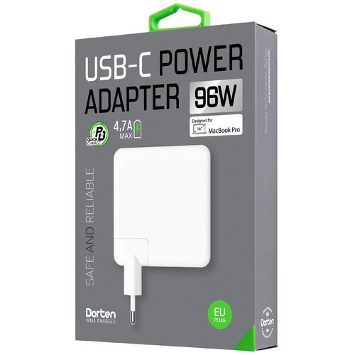 СЗУ Dorten USB-C Power Adapter 96W - White/Белый