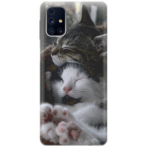 фото Силиконовый чехол на samsung galaxy m31s / самсунг м31 эс с принтом "отдыхающие котики" gosso