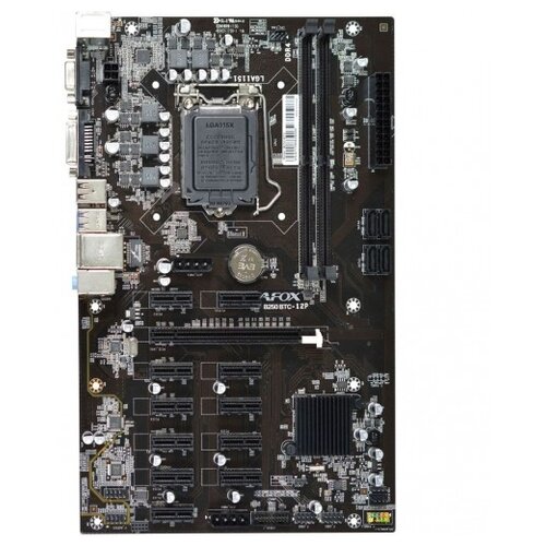 Материнская плата AFB250-BTC12EX RTL Motherboard Intel B250 LGA1151, BTC Version, Dual Channel DDR4,10/100M onboard, ATX (783767)