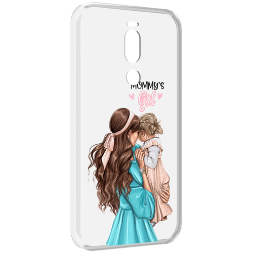 Чехол MyPads Мама-девочки женский для Meizu X8 задняя-панель-накладка-бампер