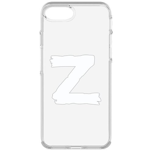 Чехол-накладка Krutoff Clear Case Z для iPhone 6/6s/7/8/SE чехол накладка krutoff soft case спейсбордер для iphone 6 6s черный