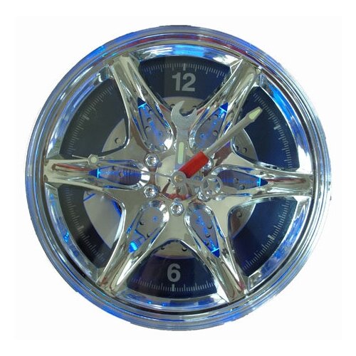 Часы колесо .диск 27 см. с подсветкой